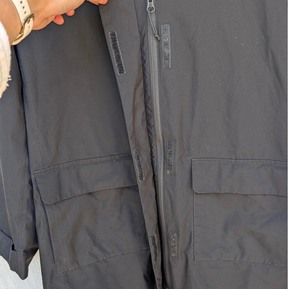 The North Face TNF City Breeze Rain Parka Jacket Womens XL Black Hooded - Picture 5 of 13